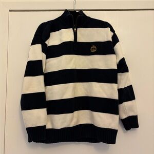 Cream and Navy Striped Sweater - Ralph Lauren